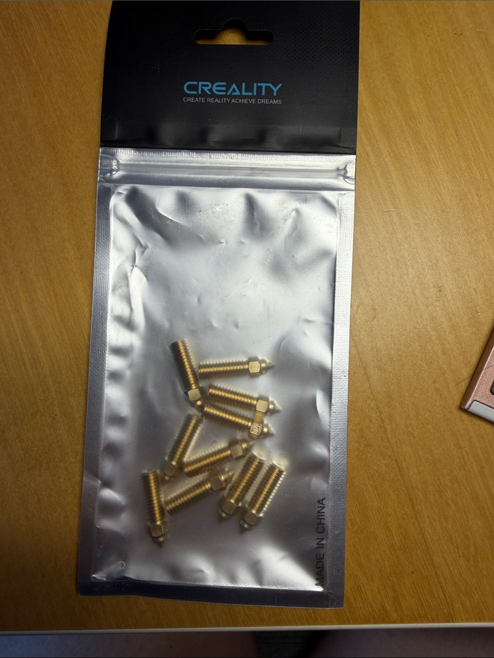Creality 10PCS 0.04mm Brass Nozzles Kit,Accessories & Upgrades